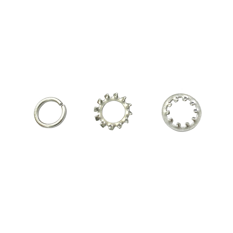 Lock Washer 720-Piece Assortment Kit – Metric 6mm, 8mm, 10mm and SAE 1/4in, 5/16in, 3/8in Star and Split Washers