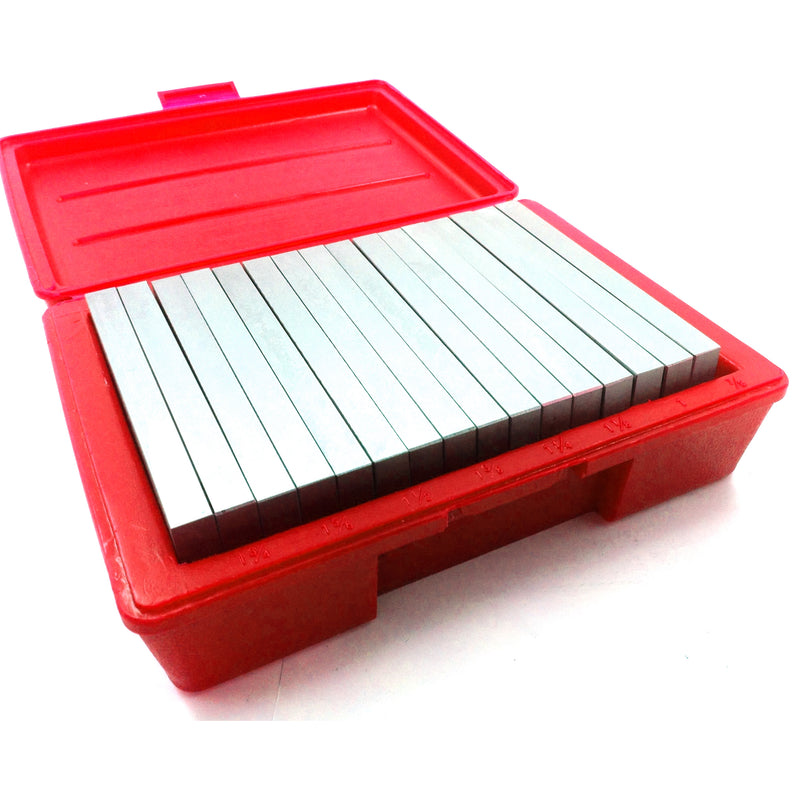 8 Pair 1/2" Steel Parallel Set .0002" Hardened
