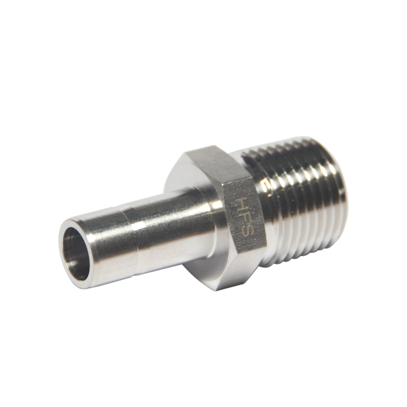 1/2" OD Tube Stub x 1/2" Male NPT Adapter Stainless Steel 316
