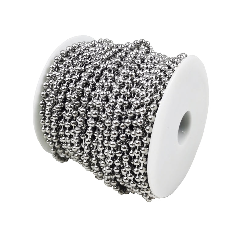 3/16" Stainless Steel 100 Feet Spool with 100 Clasps