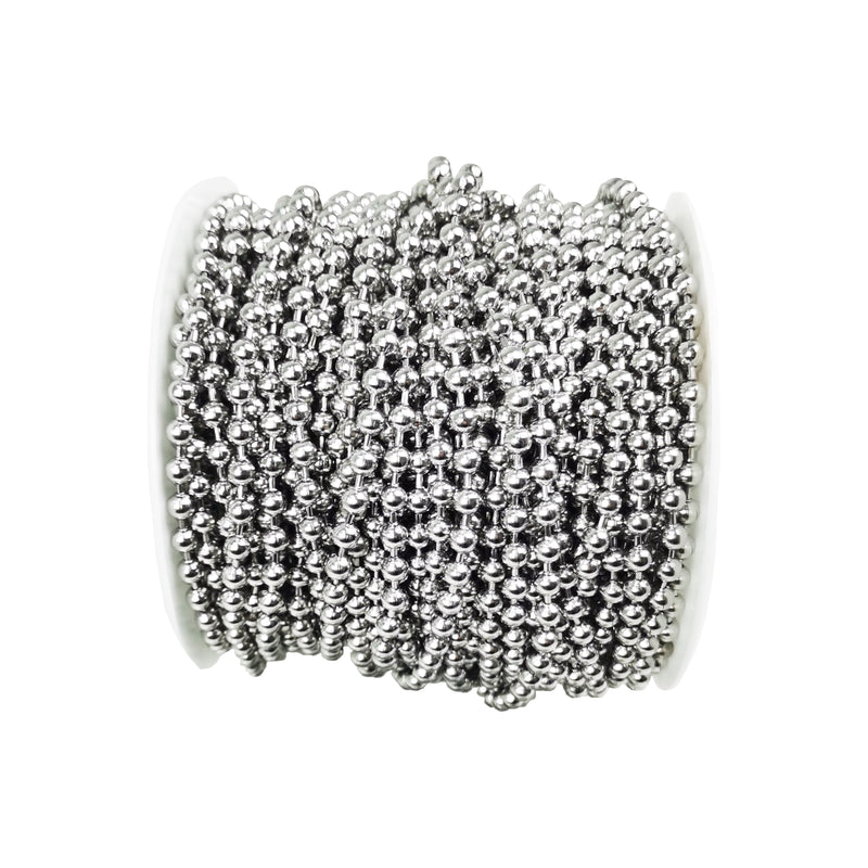 3/16" Stainless Steel 100 Feet Spool with 100 Clasps