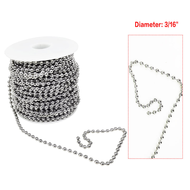 3/16" Stainless Steel 100 Feet Spool with 100 Clasps