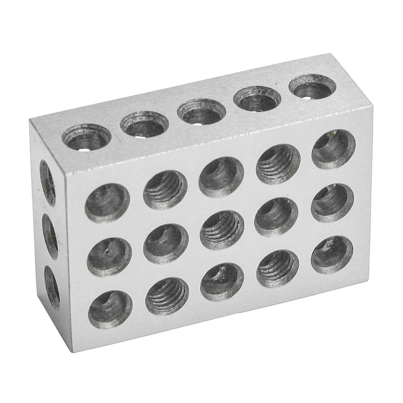1 Pair 123 Blocks 1-2-3 Ultra Precision .0002 Hardened 23 Holes 0.0002"