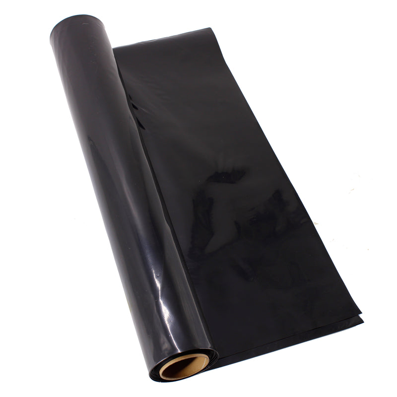 HYDROPONIC DEPOT 10FTX25FT 6 MIL Black Plastic Sheeting Roll
