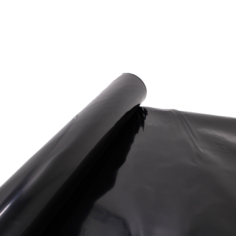 HYDROPONIC DEPOT 10FTX25FT 6 MIL Black Plastic Sheeting Roll