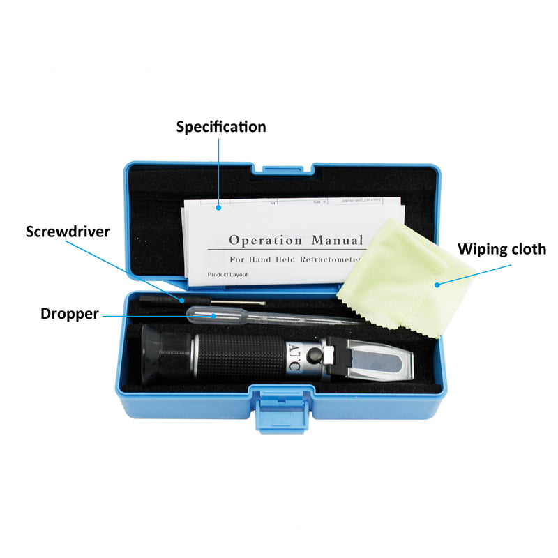 Brix Refractometer 0-32% Brix Meter Refractometer for Sugar