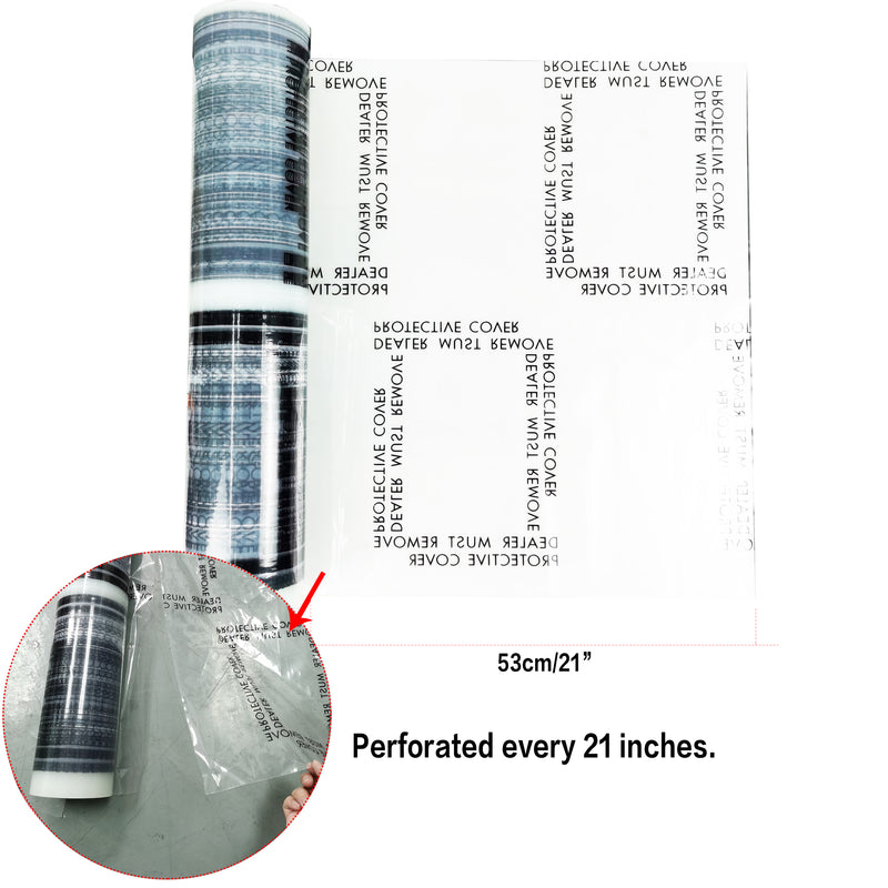 Car Floor Mat 4 Mil Clear Adhesive Car Carpet Protector Film Roll Breakpoint Protector Cover Sheet
