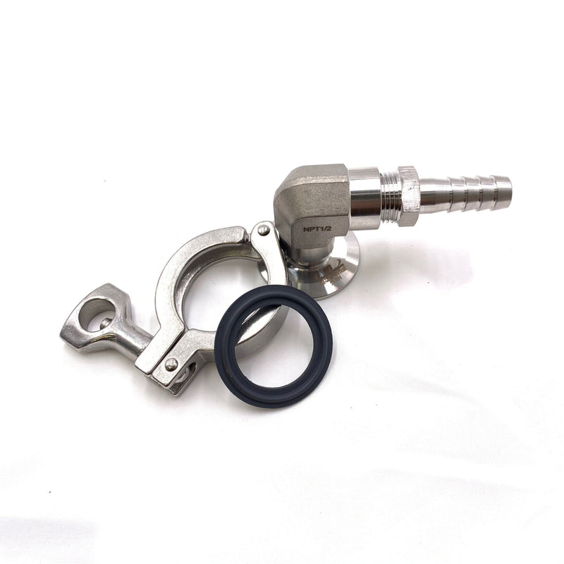 Barb Connection, Elbow, Drop Down Condenser