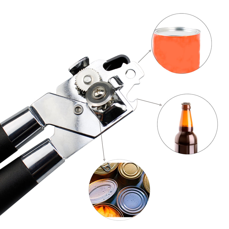 Professional Stainless Steel Manual Can Opener Smooth Edge Prime