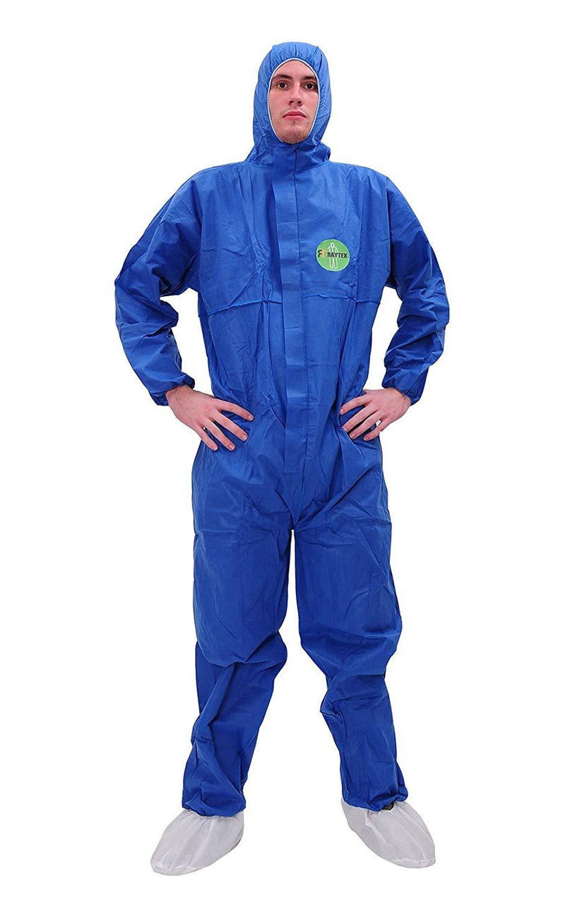 Raygard White Disposable Hooded Coveralls, Extra Large