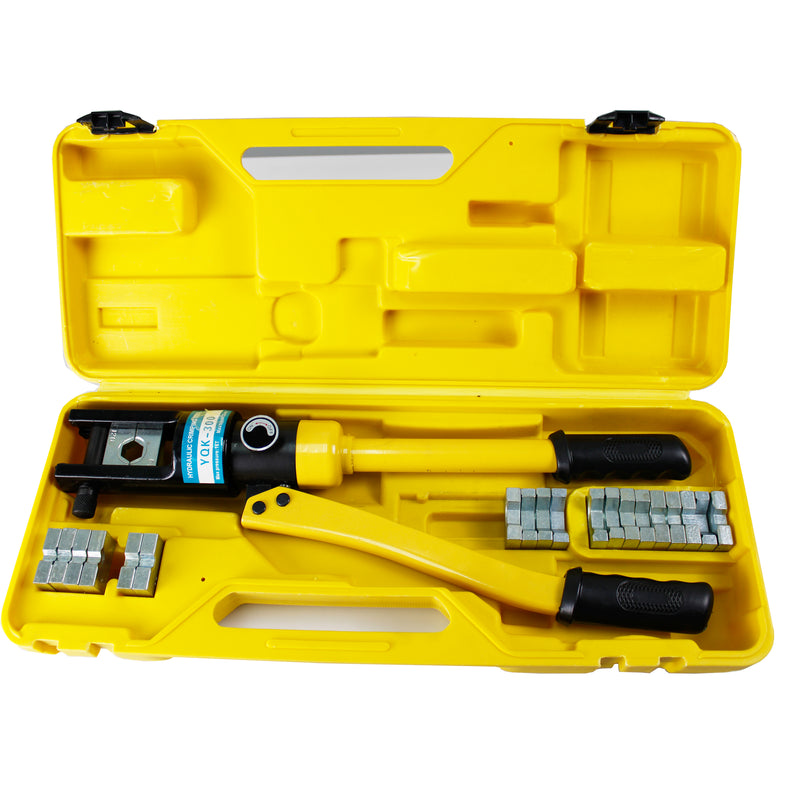 16 Ton Hydraulic Wire Terminal Crimper Battery Cable Lug Crimping Tool