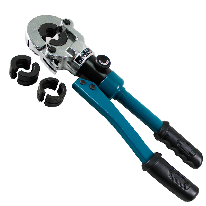Hydraulic Copper Tube Crimping Tool, Copper Crimping Pliers with Crimping Dies Jaw 1/2", 3/4", 1" for Copper Tube Plumbing and Fitting