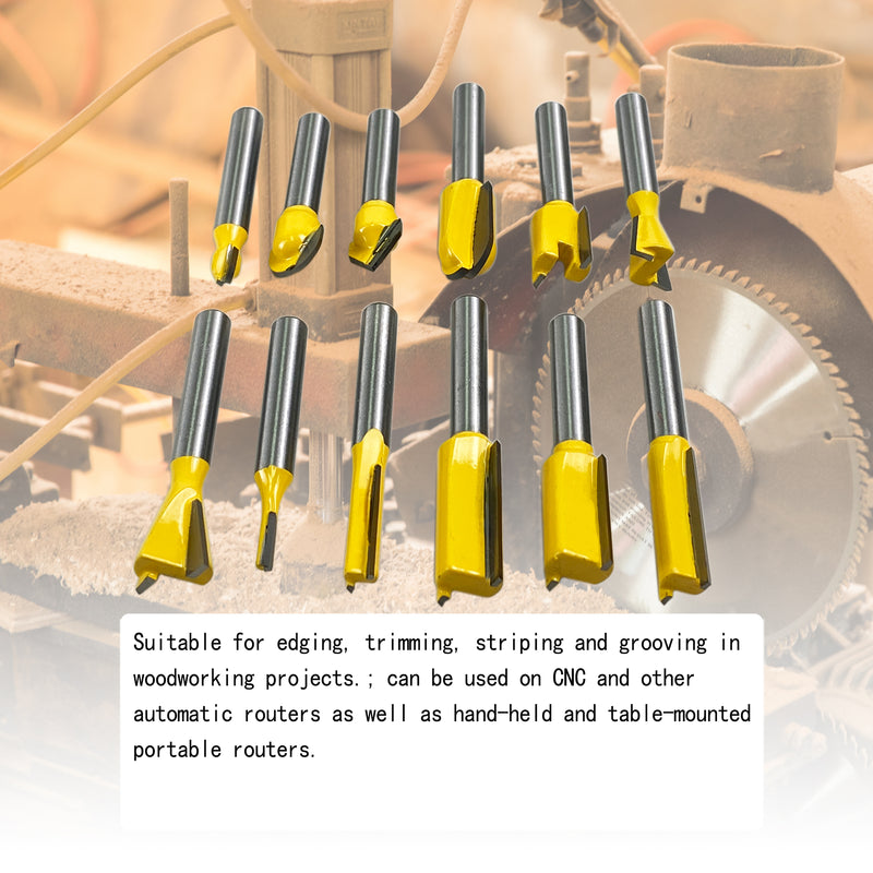 70PCS 1/2 Inch Shank Router Bit Set Door Window Bites with Tungsten Carbide Tips
