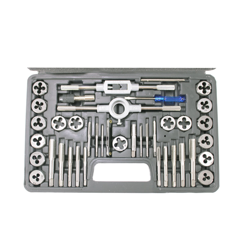 40PC Tap and Die Set Tap and Split Dies -Essential Threading Tool with Case
