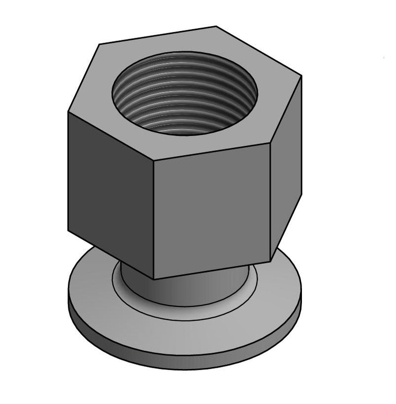 KF25 to GL18 / GL25 Vacuum Connect Adaptor, Set Vacuum from Steel Hose to Glassware