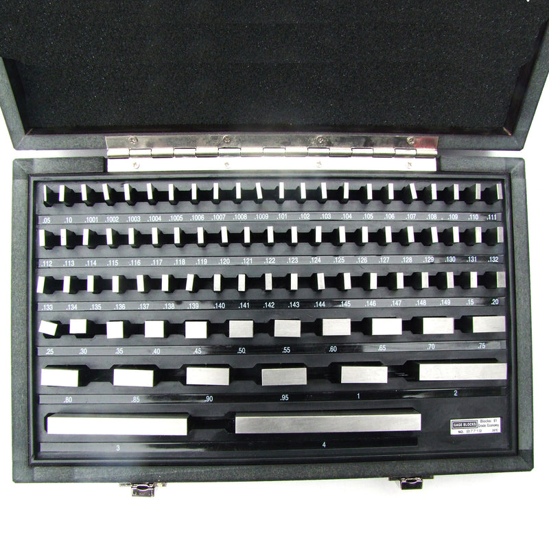 81Pcs Grade B Gage Gauge Block Set Usa Cert Nist Traceable New