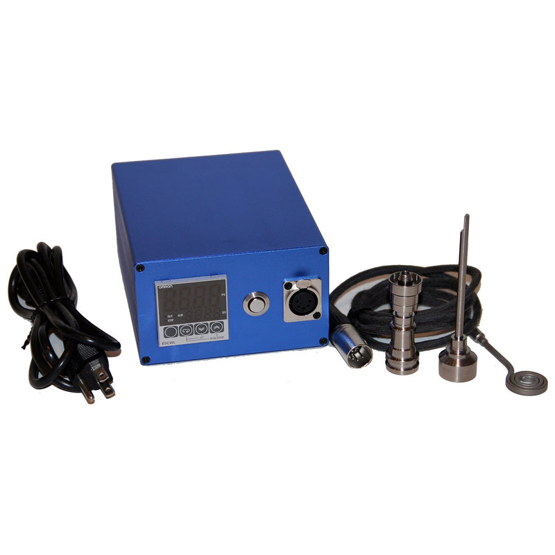 Hardware Factory Store Inc - Tm Titanium Enail 5 Pin 110V coil heater unit K type Regular Coil Heater with Kevlar lead wire and XLR connector - BLUE