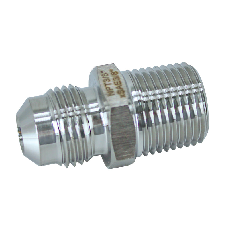 Male NPT to Male SAE Adapter - Multiple Sizes Stainless Steel 304