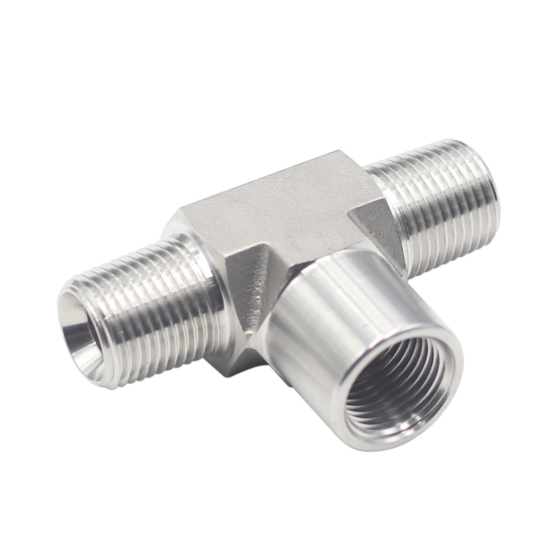 FORGED Pipe Fitting Street Tee MNPT x FNPT x MNPT Stainless Steel 304