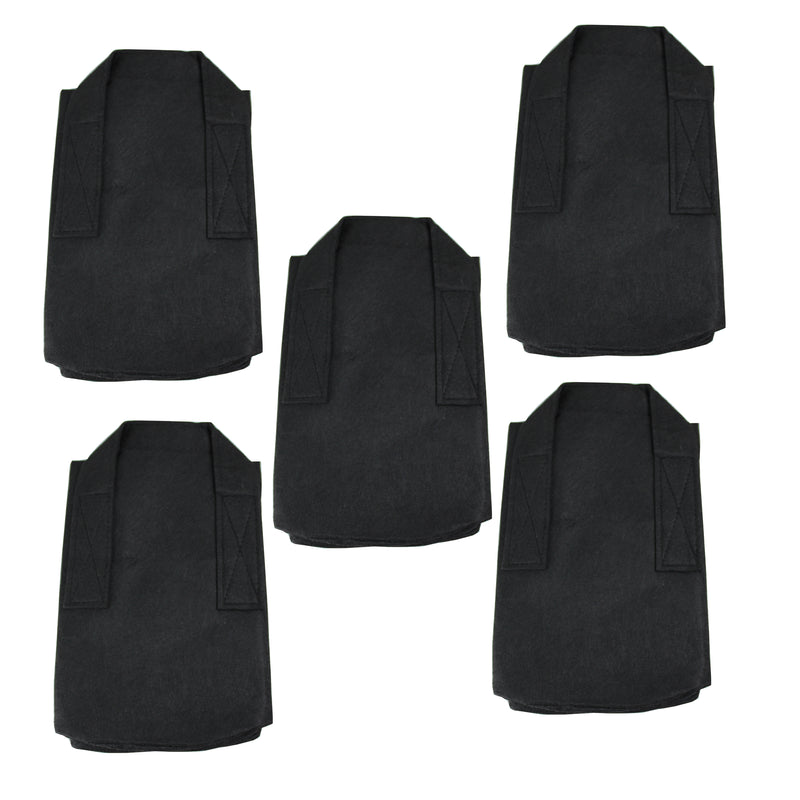 HYDROPONIC DEPOT Aeration Fabric Pot/Plant Grow Bag w/Handles (Black)