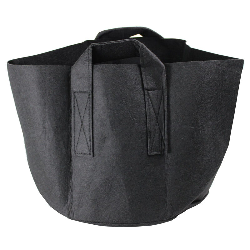 HYDROPONIC DEPOT Aeration Fabric Pot/Plant Grow Bag w/Handles (Black)