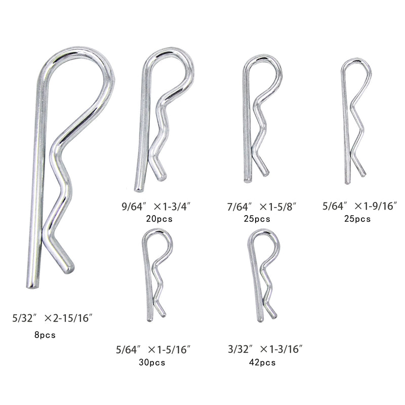 Hitch Pin Assortment, 150-Piece