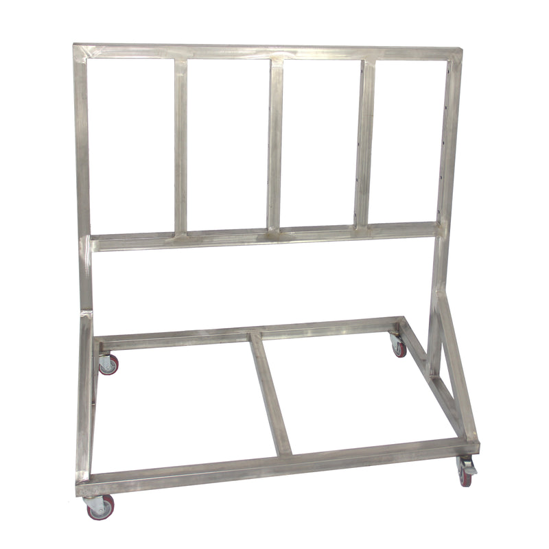 Mounting Rack 3 Ft dept 5 Ft wide 5Ft High with 2 inch  Stainless Steel Tube SS304 and 4" Caster