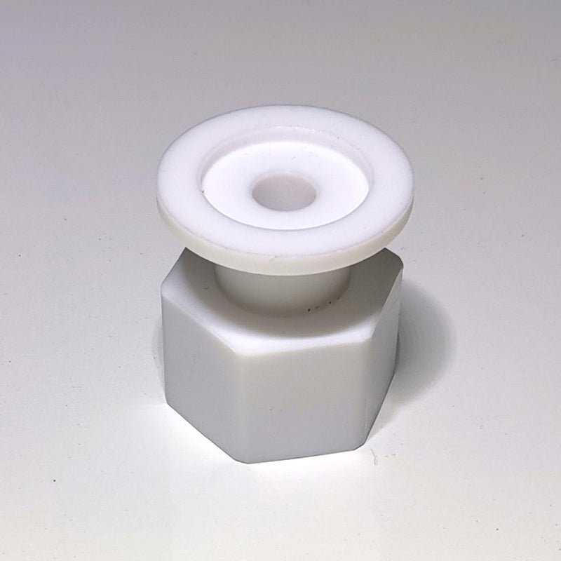 KF25 to GL18 / GL25 Vacuum Connect Adaptor, Set Vacuum from Steel Hose to Glassware