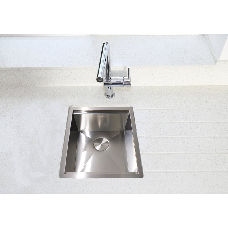 17X19X10.5IN Undermount 16 Gauge Tight Radius Stainless Steel Kitchen Sink