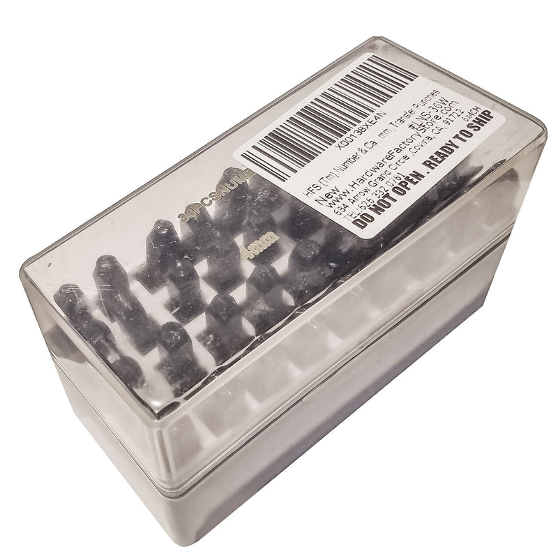Number & Capital Letter Punch Set 36 Pc, 5/32" - 4MM, Transfer Punches