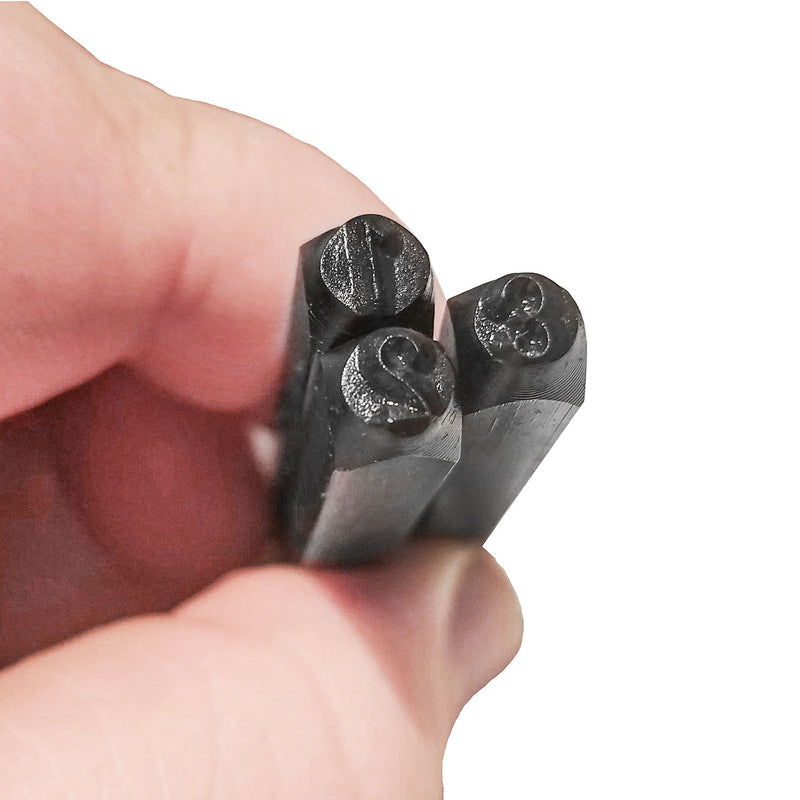 Number & Capital Letter Punch Set 36 Pc ; 1/4" - 6MM, Transfer Punches