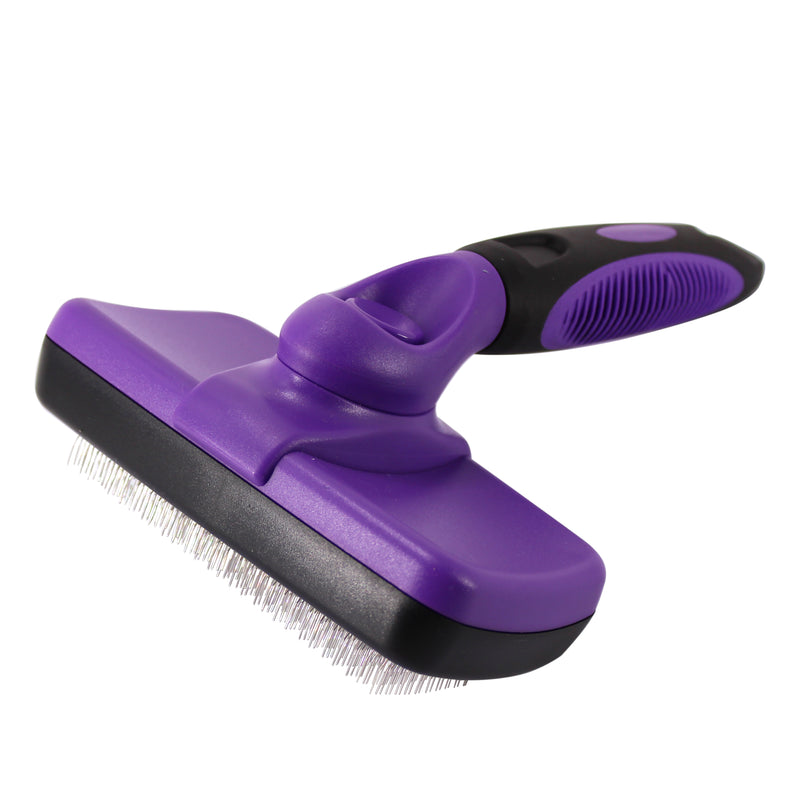 Self Cleaning Slicker Brush  Dog and Cat Brush for Shedding and Grooming