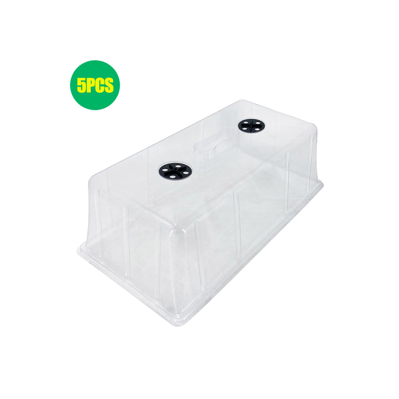 HYDROPONIC DEPOT Humidity Dome 6" Tall Extra Strength, 5 Pack, Propagation Seed Cloning Lid