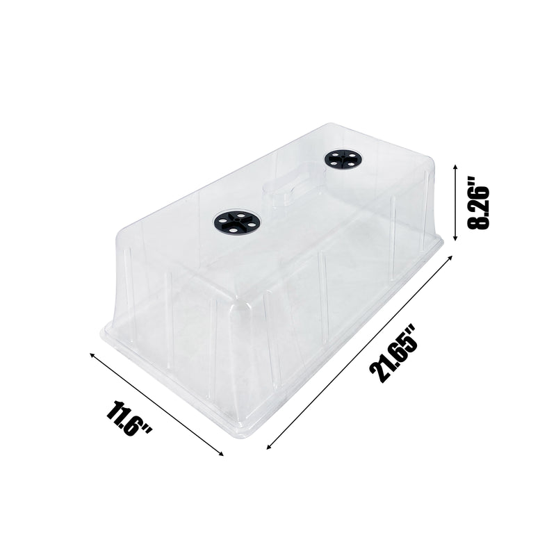 HYDROPONIC DEPOT Humidity Dome 6" Tall Extra Strength, 5 Pack, Propagation Seed Cloning Lid