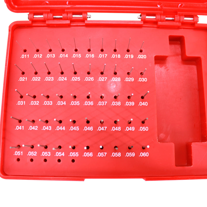 Steel Pin Gage Set Plus+ 50 PCS M0 .011-.060"