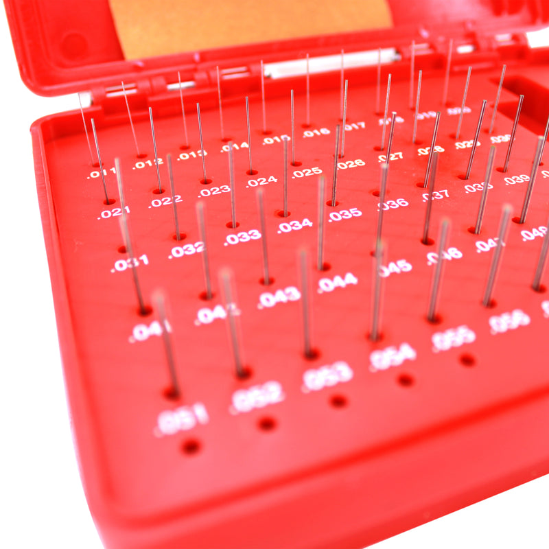 Steel Pin Gage Set Plus+ 50 PCS M0 .011-.060"