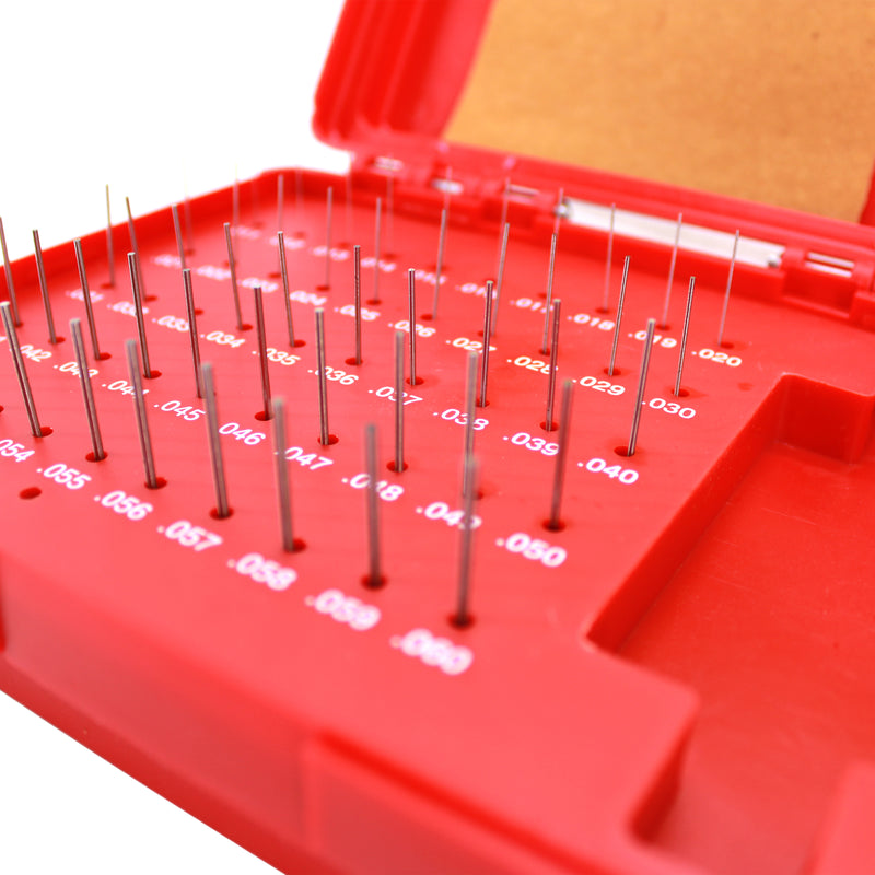Steel Pin Gage Set Plus+ 50 PCS M0 .011-.060"