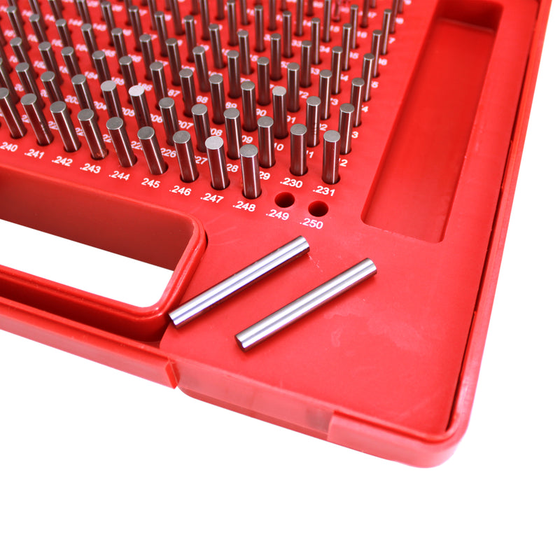 Steel Pin Gage Set Plus+ 190 PCS M1 .061-.250"