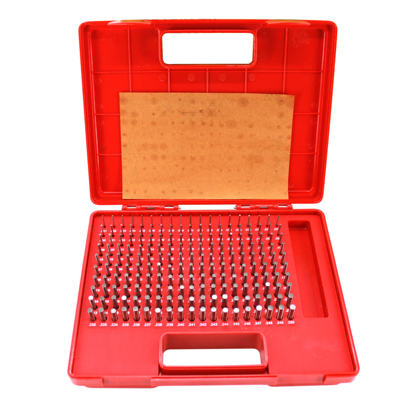 Steel Pin Gage Set Plus+ 190 PCS M1 .061-.250"