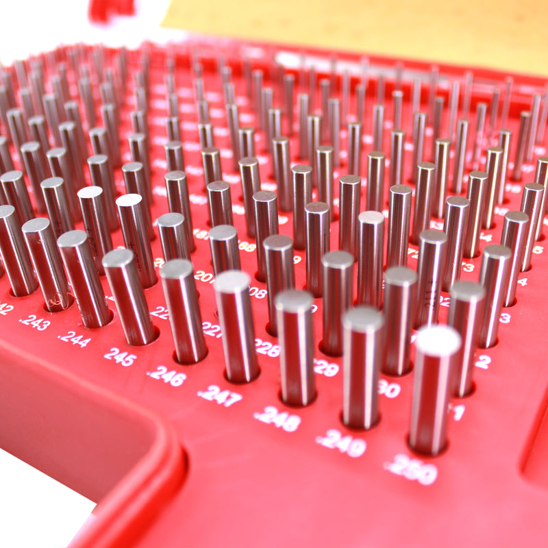 Steel Pin Gage Set Plus+ 190 PCS M1 .061-.250"