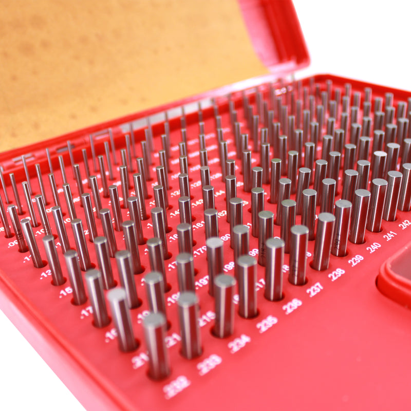 Steel Pin Gage Set Plus+ 190 PCS M1 .061-.250"