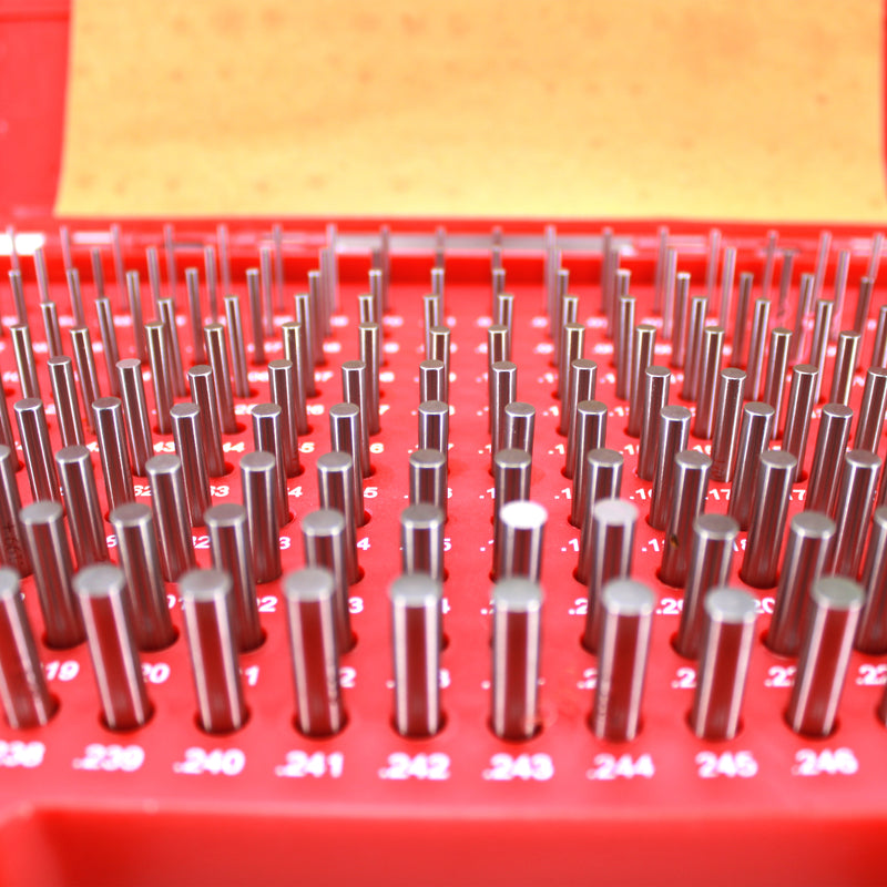 Steel Pin Gage Set Plus+ 190 PCS M1 .061-.250"