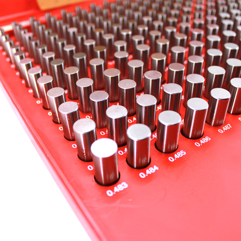 Steel Pin Gage Set Plus+ 250 PCS M2 .251-.500"
