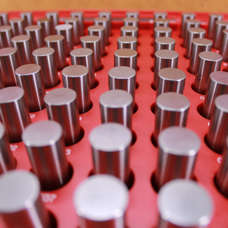 Steel Pin Gage Set Plus+ 125 PCS M3 .501-.625"