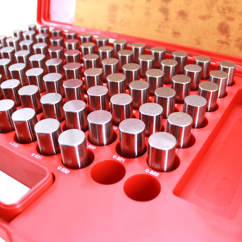 82 PCS M5 .751-.832" Class ZZ Steel Pin Gage Set Plus
