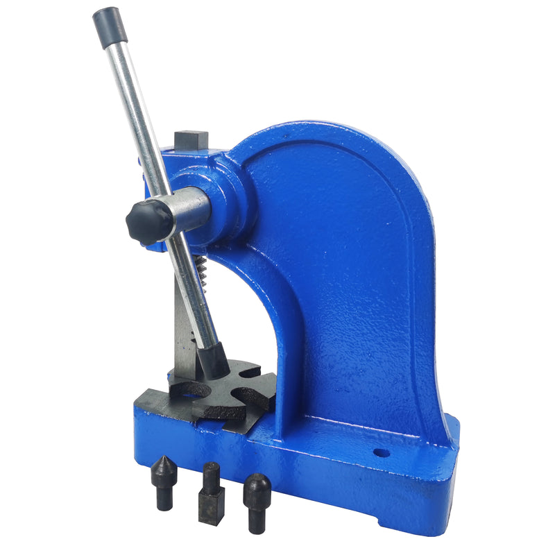 Manual Desktop Heavy Duty Arbor Press 1 Ton Cast Iron, Riveting Punching Holes