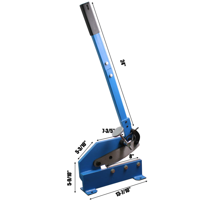 8-Inch Plate Shear, Bench Mounted Multi-Purpose Manual Sheet Metal Shear