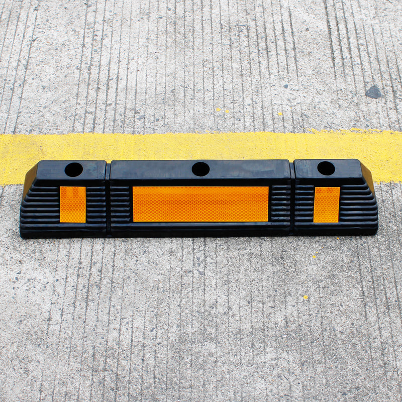 2PC Parking Stopper for Garage Floor, Blocks Car Wheels as Parking Aid