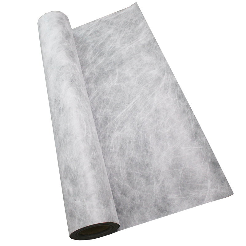 216 SQ.FT Gray PE-PP Waterproof Coiled Material Membrane Tile Flooring Underlayment Roll 23.6 Mil 3.3" x 65.6&