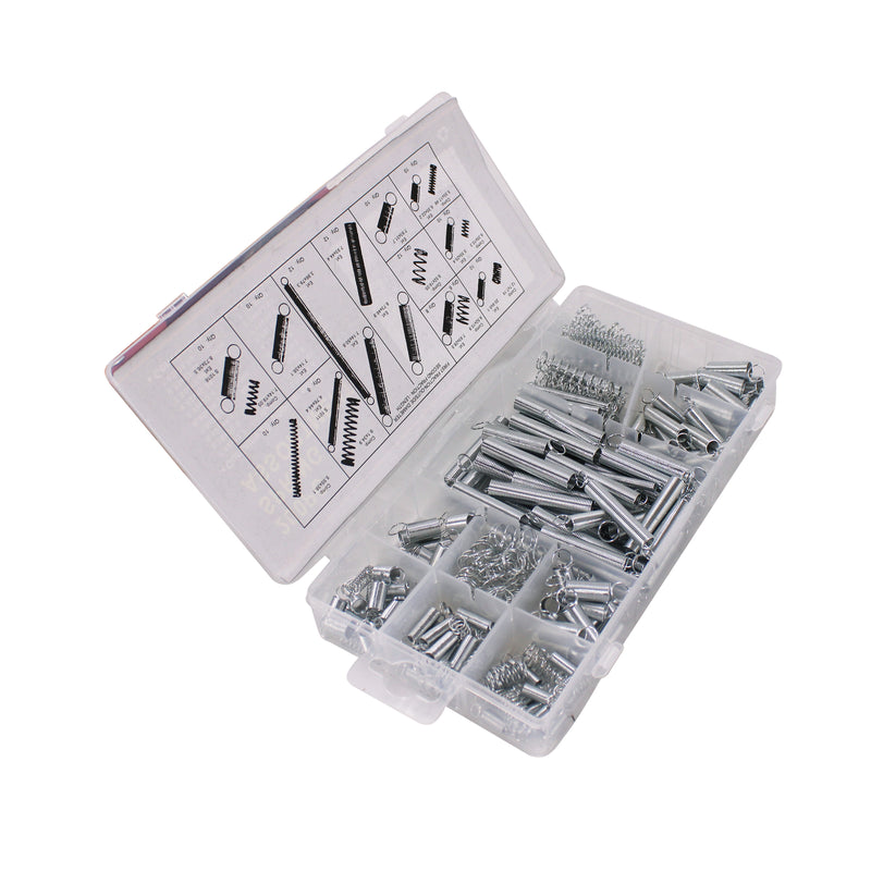 200PCS Metal Steel Spring Electrical Hardware Spring Set Drum Extension Tension Springs Pressure Assortment Kit